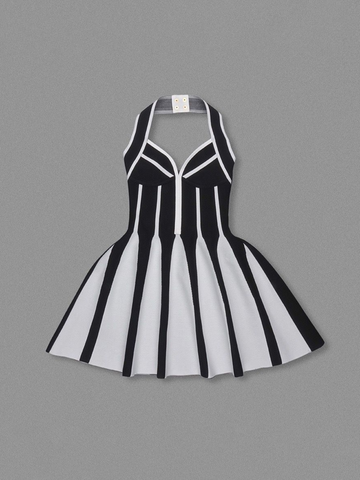 JUDITH black and white dress