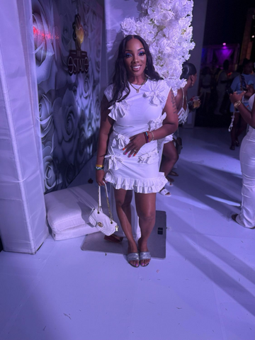 Cecilia white Ribbon Dress