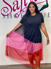 Show up pretty sheer dress