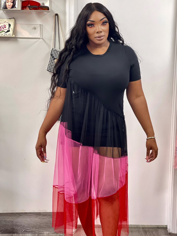 Show up pretty sheer dress