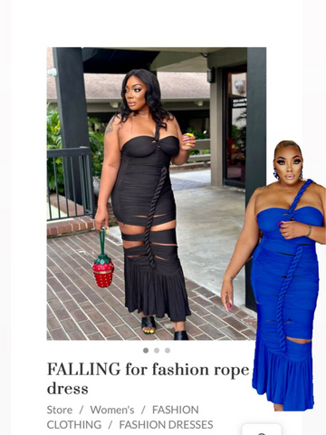 FALLING for fashion rope dress