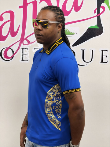 BLUE ATLAS BUTTON UP SHIRT