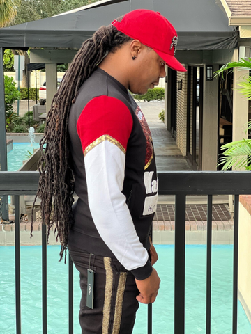 MOBAY HIGHLY ADDICTED SWEAT SHIRT-RED