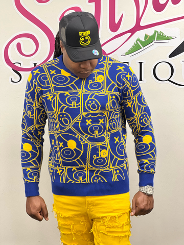 Jacquard Knit Sweater