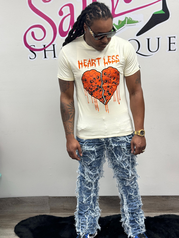 HEART less men graphic tshirt