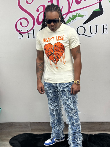 HEART less men graphic tshirt