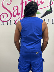 Good men lasts forever utility vest and short set