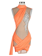 Vivacious ORANGE sexy dress