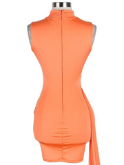 Vivacious ORANGE sexy dress
