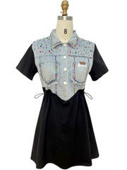 Cutely tuniced denim dress