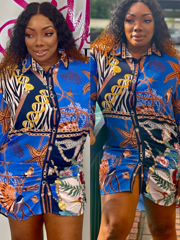 FEEL THE BEAT SHIRT DRESS