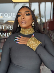 NENE black bandage dress