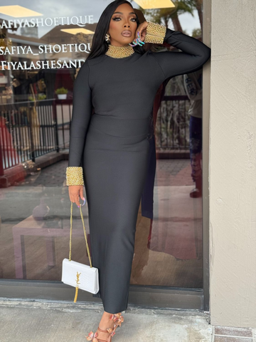 NENE black bandage dress