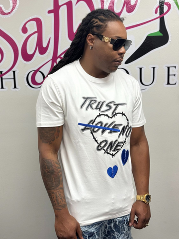 Trust not a soul graphic tee