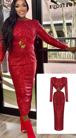 LUNA RED Evening dress