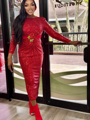 LUNA RED Evening dress