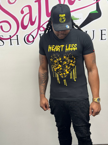 HEART less men graphic T-shirt