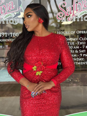 LUNA RED Evening dress