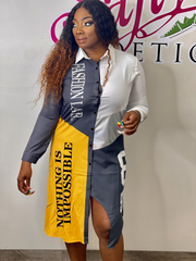 CLAUDIA BUTTON UP DRESS