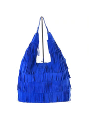 fancy Suede Fringes Tote Bag