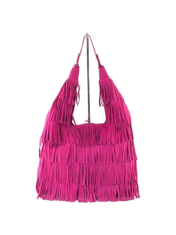 fancy Suede Fringes Tote Bag