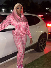 “Pink Luxe Monogram set”
