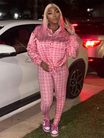 “Pink Luxe Monogram set”