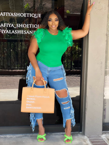 I speak fluent fashion tote purse